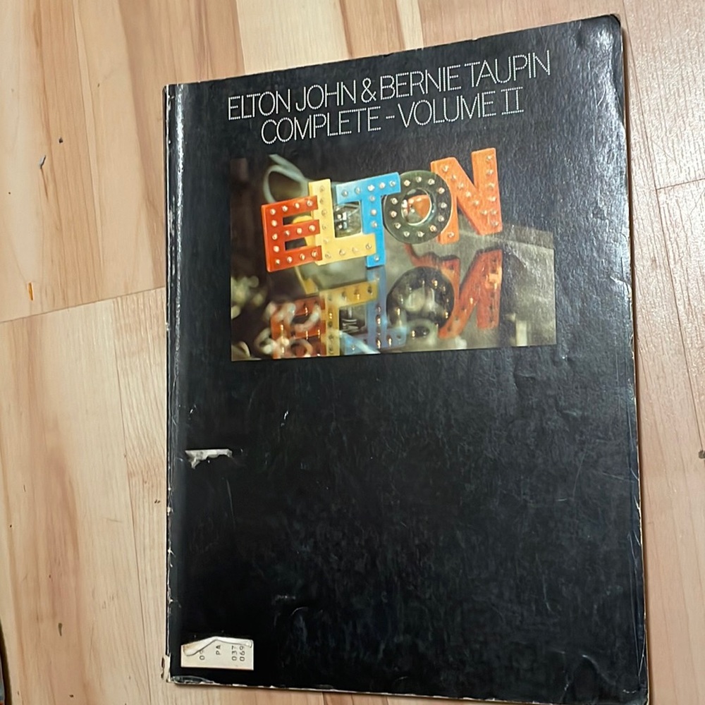 “Elton John & Bernie Taupin Complete Volume 2” sheet music book